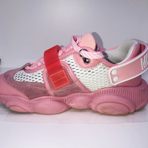 Moschino Pink Roller Skate Teddy Shoes - Picture 5 of 7